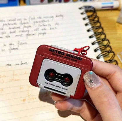 Tiny Time Traveler: Mini Retro Recorder Keychain